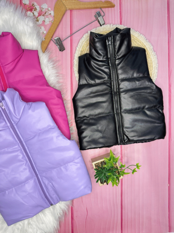 chaleco puffer para nenas