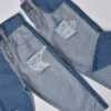 jean mom bicolor con roturas
