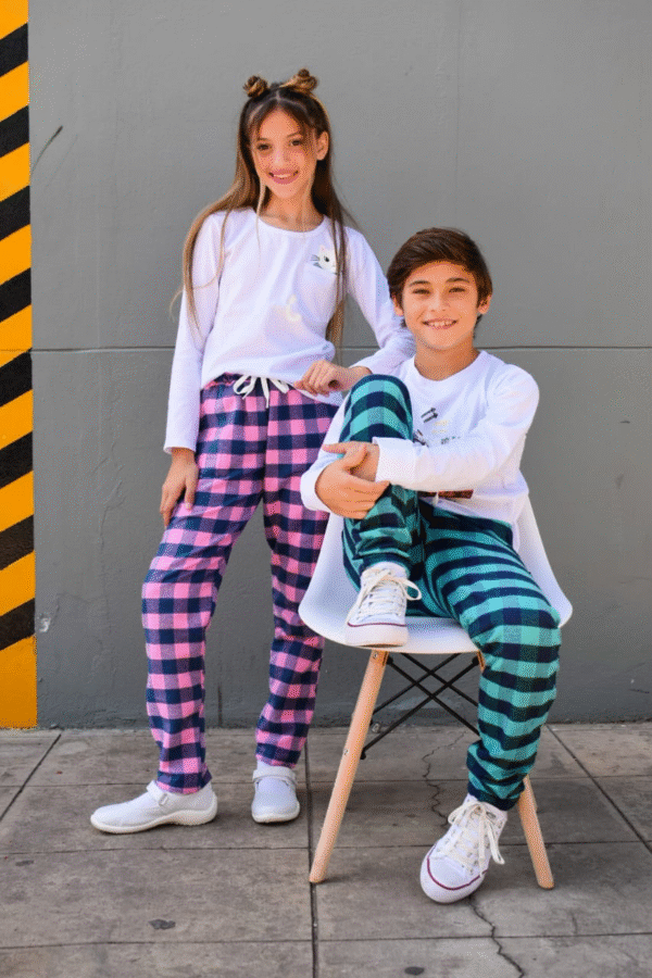 pantalón cuadrillé infantil pilu verano