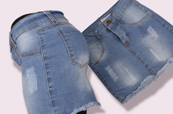 pollera de jean elastizado