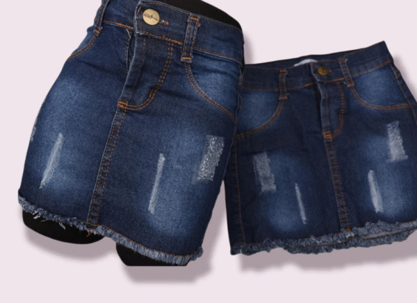 pollera de jean elastizado