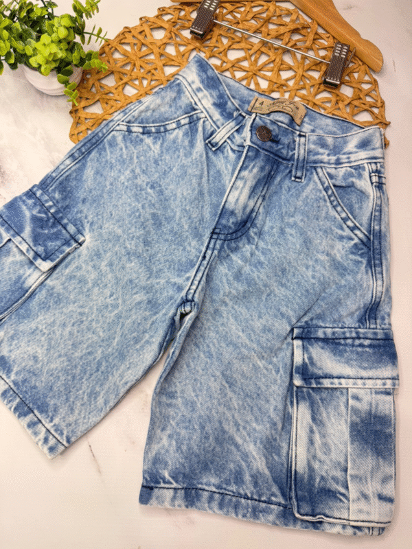 bermuda baggy de jean varón