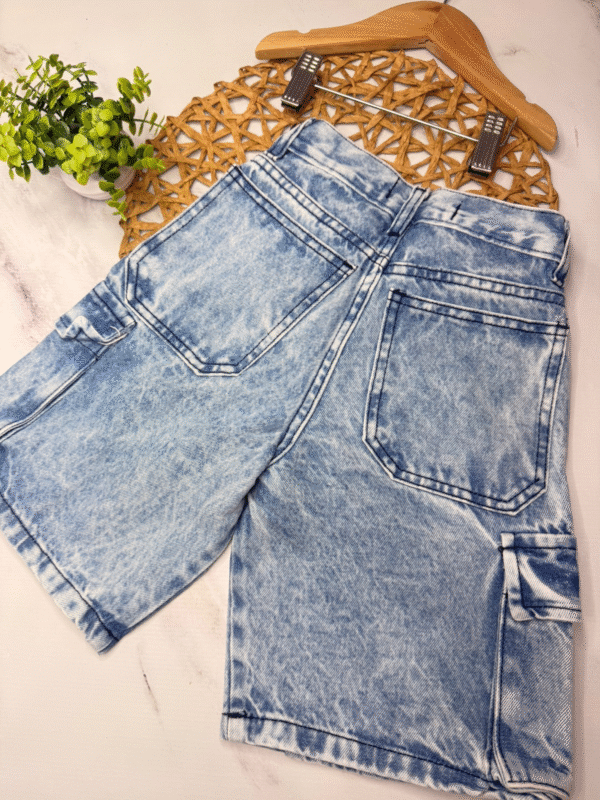 bermuda baggy de jean varón