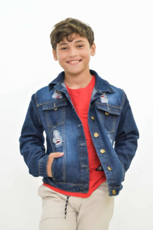 campera de jean mom unisex con roturas