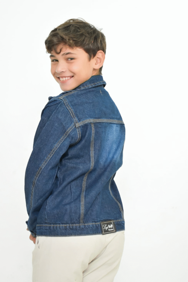 campera de jean mom unisex con roturas