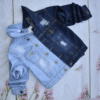 campera de jean mom unisex con roturas