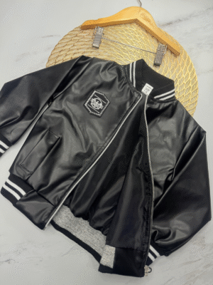 campera bomber simil cuero