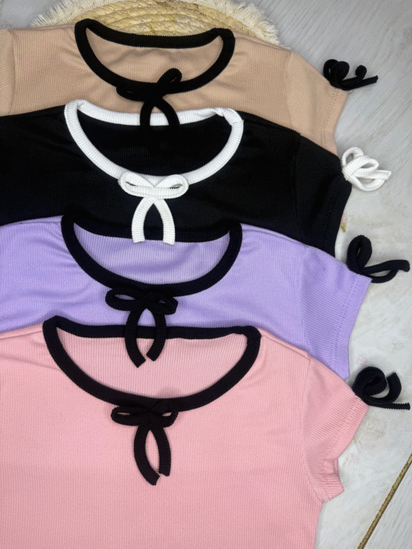 pupera básica rib con tiras y lazo