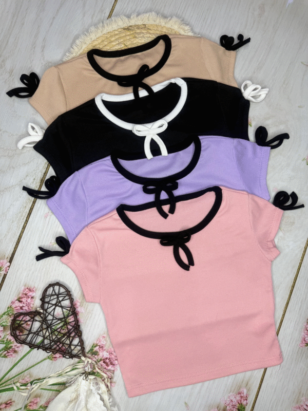 pupera básica rib con tiras y lazo