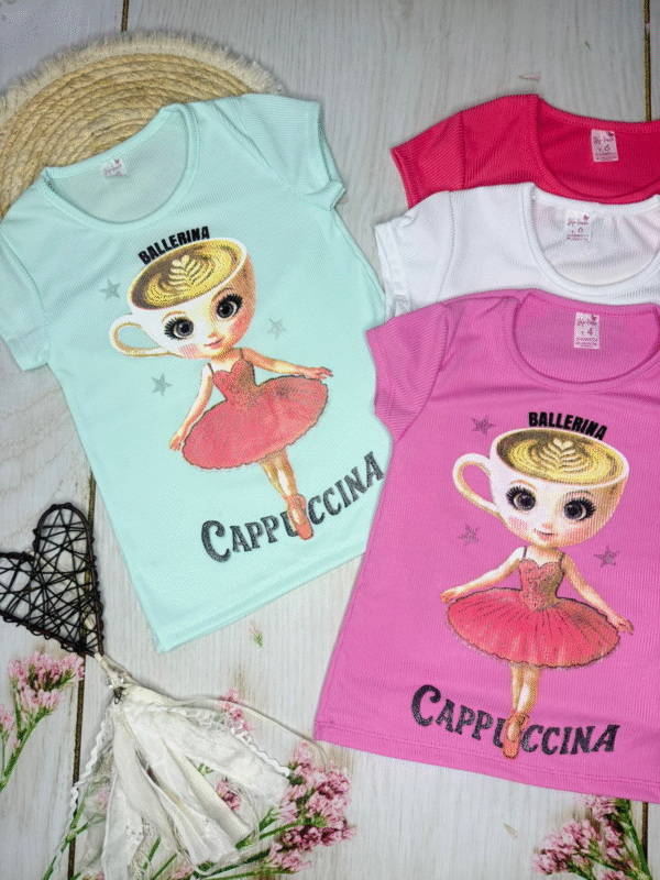 remera estampada "cappuccina ballerina" remera estampada "cappuccina ballerina"