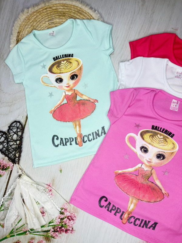 remera estampada "cappuccina ballerina" remera estampada "cappuccina ballerina"